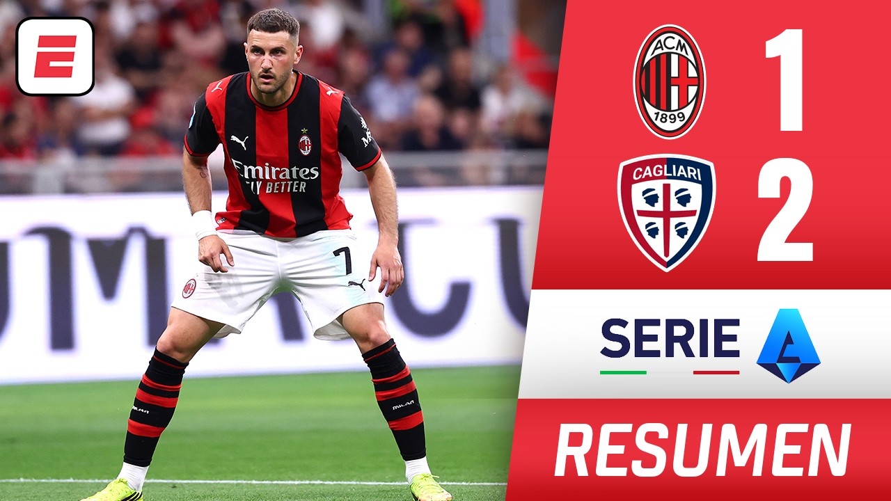 SANTIAGO GIMENEZ ASISTIÓ pero no fue suficiente en derrota del MILAN vs Cagliari | Resumen | Serie A