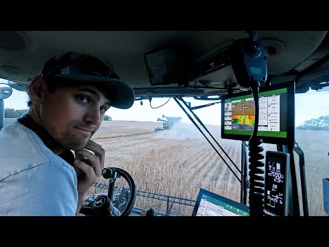 Last Day Of Beans Harvest!! Geringhoff Header Review! Ep. 12