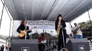 Nancy Wright sings with the Stan Erhart Band at Fogfest 9-2-11