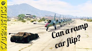 GTA 5 - Can a Ramp Buggy flip planes?