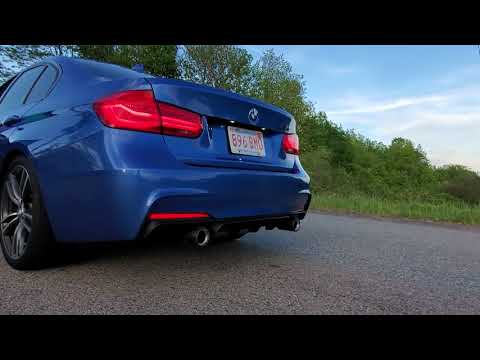 2017 BMW 340i M Sport. M Performance Exhaust Sound.