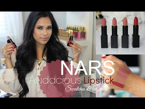 NEW Nars Audacious Lipsticks Lip Swatches and Review - MissLizHeart