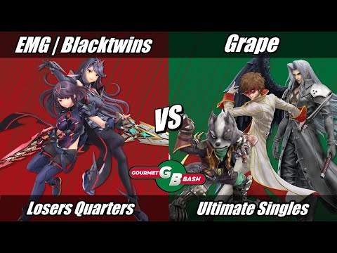 Gourmet Bash Top 24 - Blacktwins (Pythra) vs Grape (Seph, Wolf) Losers Quarters - Ultimate Singles