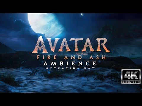 Avatar 3 Fire and Ash Metkayina Bay Ambience 4K With Calm Soundtrack, Whale Noises | Sleep or Study