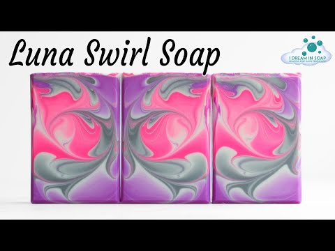 Soap Challenge Club: How To Make A Cold Process Luna Swirl Soap