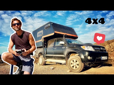 Roomtour TOYOTA Hilux 4x4 DIY Pickup CAMPER VAN with CABIN - better than expected???