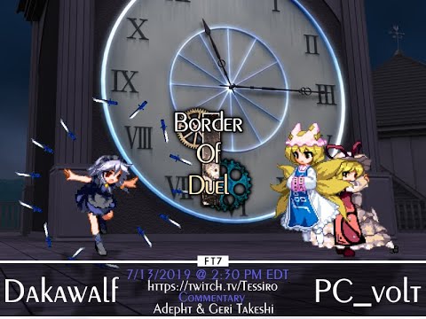 Hisoutensoku Exhibition - Border of Duel #2: Dakawalf (Sakuya) vs. PC_volt (Yukari)