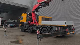Camion pianale Volvo FMX 500 8x6 Fassi F1650 RA.2.28 8 x Hydr. Jip 6 x Hydr. Winch Fr | Immagine 4 - Autoline