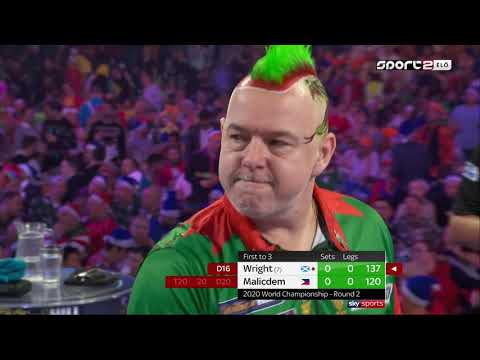 56) Peter Wright vs Noel Malicdem 2020 PDC World Darts Championship 2019.12.20 Round 2