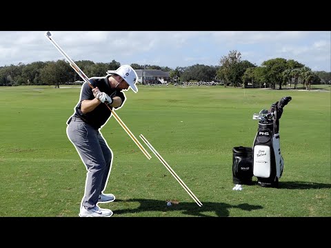 How To Finally Shallow The Golf Club | The 2 Stick Drill