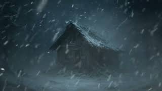 Download the video "Winter Blizzard Night Ambience – Haunted Abandoned Cabin in Snowstorm (Relaxing Howling Wind Sounds"