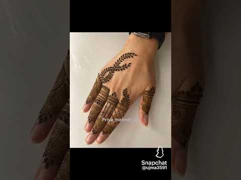 beautiful fingers design | mehndi design | half hands mehndi design #cute #newmahendi #henna