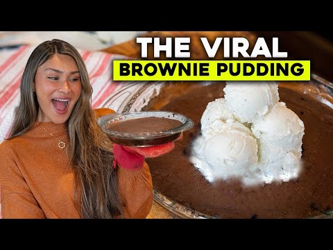 VIRAL Gooey Brownie Pudding but Low Carb and Sugar Free!