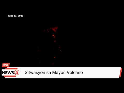 LIVE Sitwasyon sa Mayon Volcano #News5 (June 13, 2023)