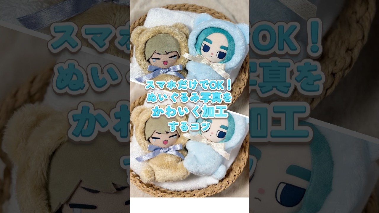 スマホだけでOK！ぬいぐるみ写真を可愛く加工するコツ🧸📱