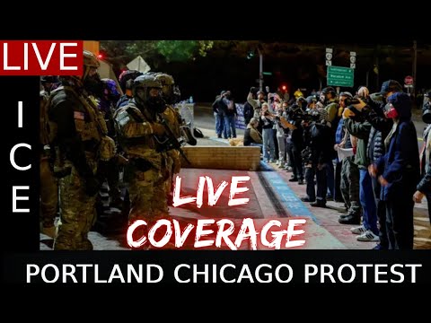 PORTLAND BROADVIEW LOS ANGELES ICE IMMIGRATION 24HR PROTEST MULTI STREAM 10/28/2025