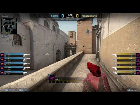 CS:GO POV Demo Mousesports ropz (24/19) vs Fnatic (de_dust2)