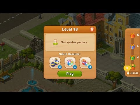 Gardenscapes Level 48 HD 1080p