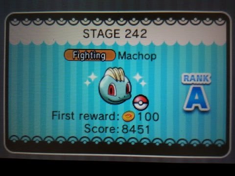 Machop catch stage 242 (Pokemon Shuffle)