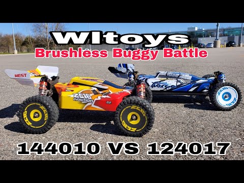 Wltoys 124017 VS Wltoys 144010  (Brushless Buggy Battle)