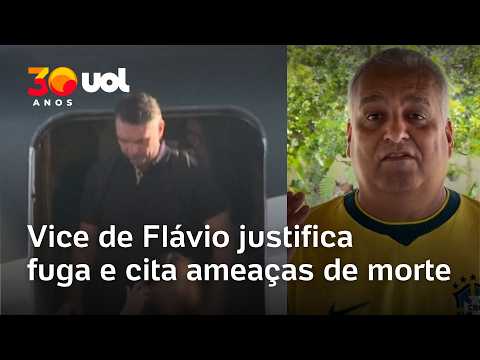 Vice de Flávio Bolsonaro defende fuga para os EUA e fala em perseguição política; vídeo