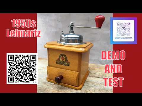 Lehnartz: 1950s coffee grinder demo and test