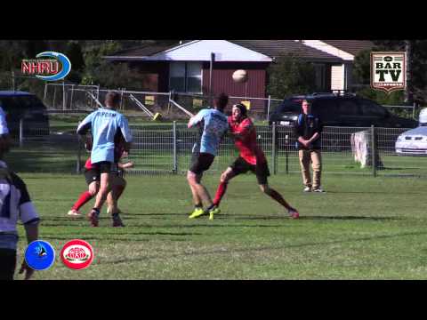 2015 NHRU Round 11 Premier 3 Highlights - Nelson Bay v Waratah