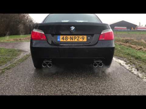 BMW e60 550i full custom exhaust