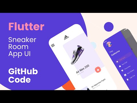 Flutter Sneaker Room App UI (Source Code)