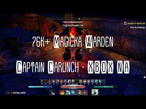 76k+ Magicka Warden Elder Scrolls Online ESO Dragonhold XBOX NA