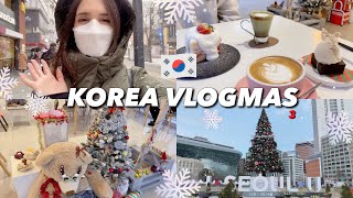Vlogmas in Korea 3: lots of snow, café hopping & Christmas decorations in Seoul 🎄✨🎅🏻