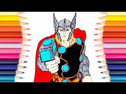 THOR #4 Coloring Pages | AVENGERS | How to Color Thor | Coloring for Kids |