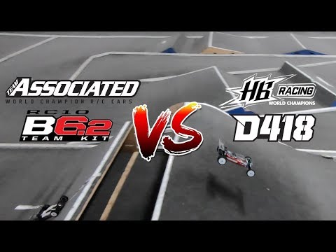 Track battle!  Associated B6.2 vs. HB Racing D418