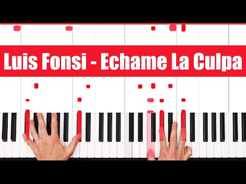 Echame La Culpa Luis Fonsi Demi Lovato Piano Tutorial Easy Chords