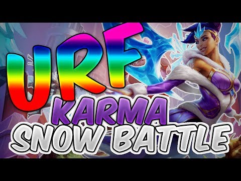 ARURF BATTLE SNOW KARMA FULL AP - ULTRA RAPID FIRE KARMA FULL AP BATTLE SNOW League of Legends URF