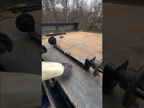 Narrowing AXLE for ATV Dump Trailer Build. #shorts #farming #welding #fabrication #ranch #atv