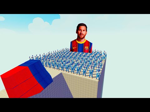 100x LEONEL MESSİ + GİANT vs 2x EVERY GOD l Totally Accurate Battle Simulator  TABS