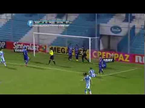 Tapada Carranza.  Rafaela 2 - Godoy Cruz 0. Torneo Inicial 2013. Fecha 15. Fútbol Para Todos.
