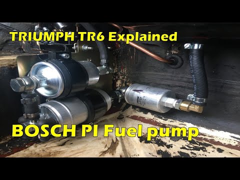 Triumph TR6 BOSCH PI fuel pump upgrade explained