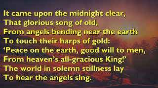 It Came Upon the Midnight Clear (Tune: Noel - 4vv) [with lyrics for congregations]