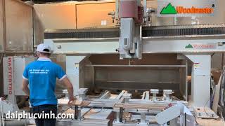 MÁY GIA CÔNG TRUNG TÂM CNC 3D 5 Trục Thay Dao tự động 2 bàn liên tục cao tốc
