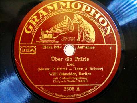 Willy Schneider - Über die Prärie - Lied Fox - 1937