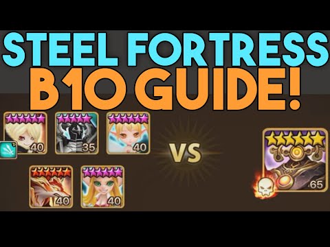 STEEL FORTRESS B10 FREE TO PLAY TEAM! ZINC IS CRAZY OP! (Summoners War)