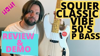 Video thumbnail for Squier Classic Vibe 50's Precision Bass - Review & Demo by cheers.com.au