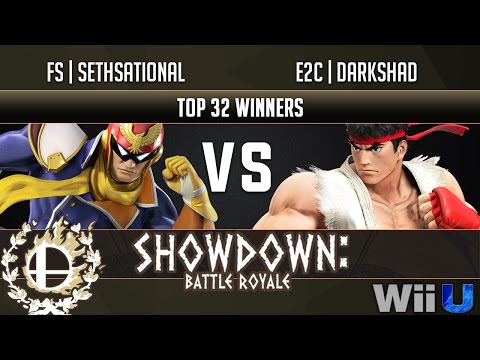 Showdown Battle Royale TOP 32 WINNERS - FS | SETHsational (Captain Falcon) vs E2C | Darkshad (Ryu)