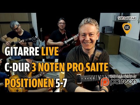 Die Durtonleiter mit 3 Tönen pro Saite: Patterns 5 bis 7 - FINALE! Sehr wertvoll