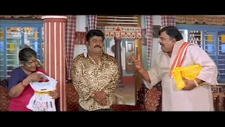 Jaggesh Steals Money From Doddanna's Pocket | Rama Krishna Kannada Movie Part-7