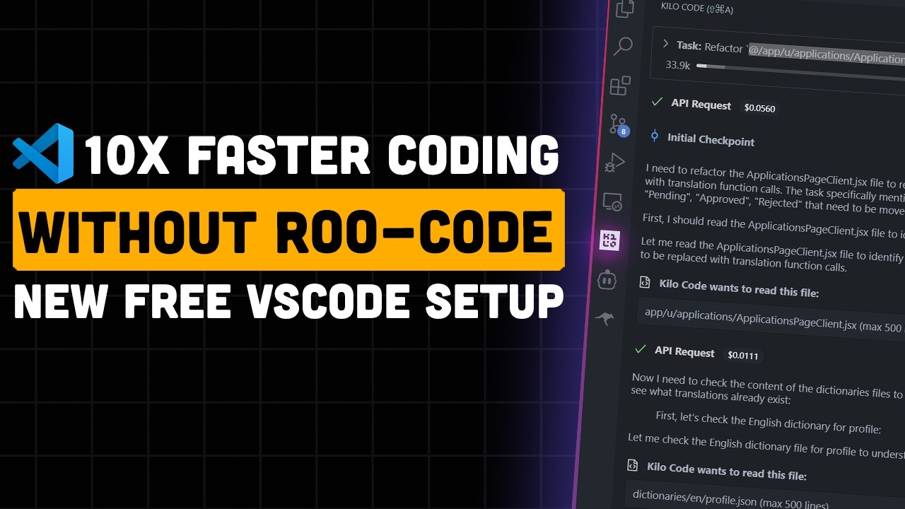 Best VSCode Coding Setup? Kilo Code + Sonnet 3.7 (With FREE $20 Credit!)