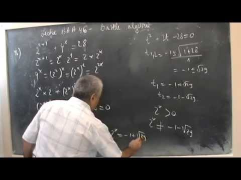 Lectia BAA 46  -  Ecuatie exponentiala