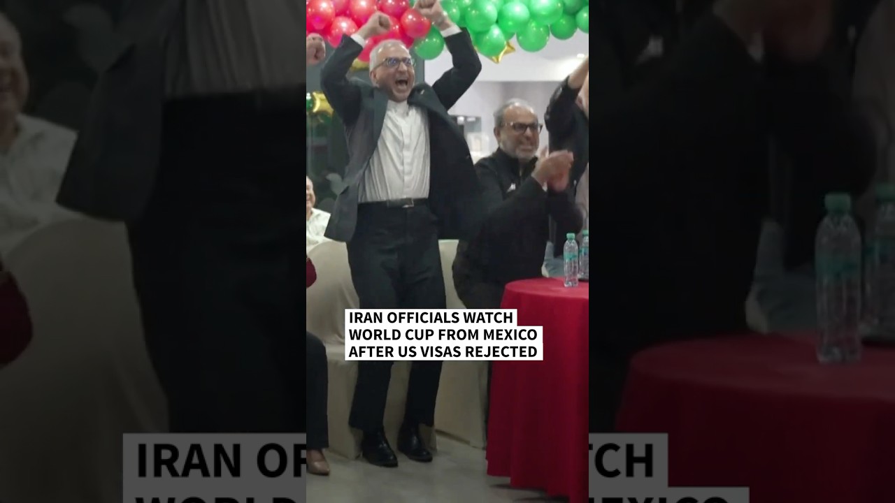 Video | Iran officials watch World Cup from opener from Mexico | AFP
